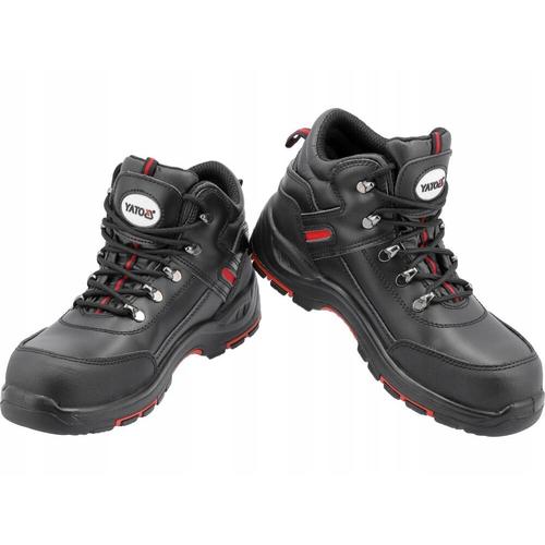 Ghete protectia muncii Yato YT-80655, Piele naturala, Negru, 44 EU