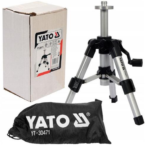 Trepied laser Yato YT-30471, Aluminiu, 28cm, Argintiu/Negru