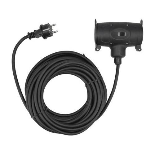 Prelungitor Yato YT-81031, 2G tip F 15m, IP44, 16A, Negru