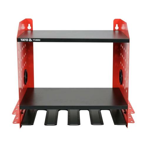 Raft organizare scule Yato YT-09092, Otel, 465x405x225mm, Negru/Rosu