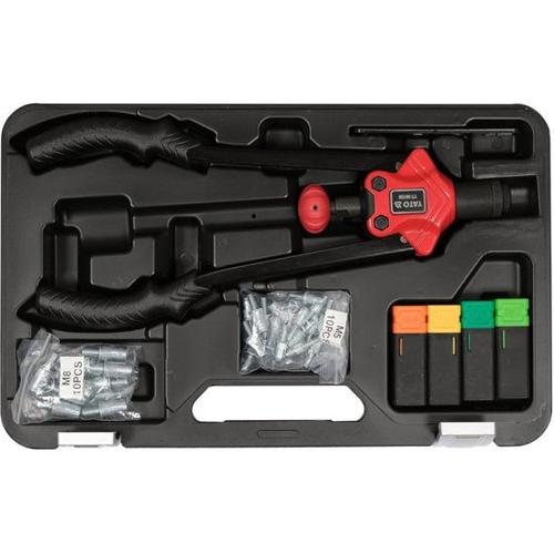 Set Cleste pop-nituri cu Accesorii, Yato YT-36150, Multicolor