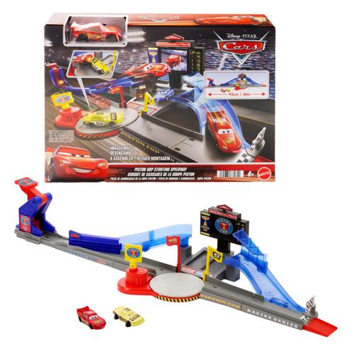 Set de joaca Disney Cars - Pista de curse piston cup, cu masinuta inclusa