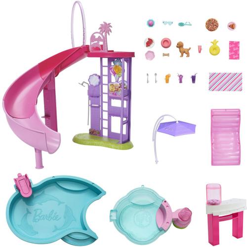Set de joaca Barbie - Piscina de vis cu accesorii