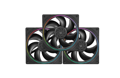 Set 3 ventilatoare Thermalright TL-S12, 120mm, 1500 rpm, ARGB (Negru)