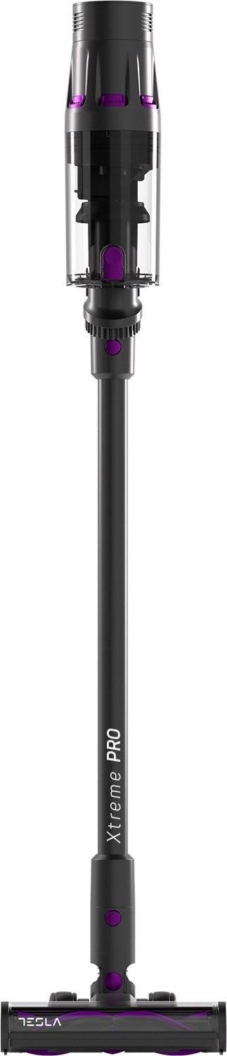 Aspirator vertical Tesla HS505GP, 500 W, 29.6 V, 3 viteze, Capacitate 600 ml, Filtrare HEPA (Gri/Mov)