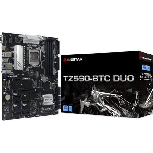 Placa de baza Biostar TZ590-BTC DUO, Intel Z590, LGA 1200, ATX