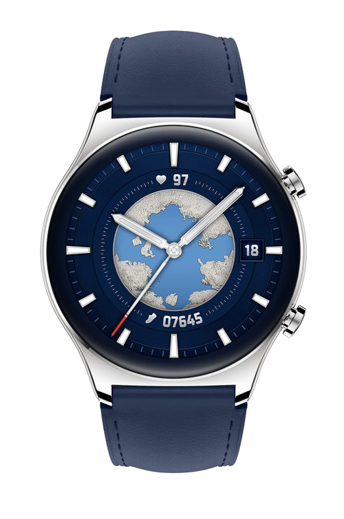 Smartwatch HONOR Watch GS3, ecran AMOLED 1.43 inch, GPS, Bluetooth 5.0, iOS& Andoid (Albastru)