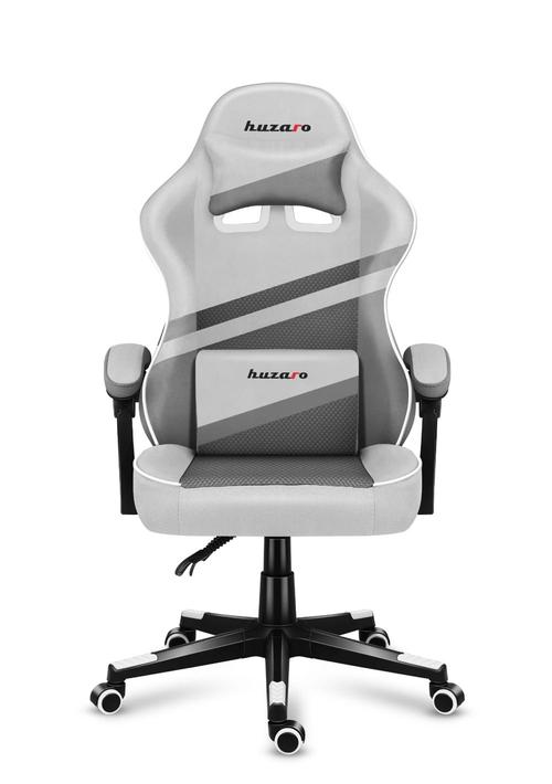 Scaun gaming Huzaro Force 4.4, max 130 kg, Mesh, Tehnologie SoftFlex, Perna lombara si de gat (Alb)