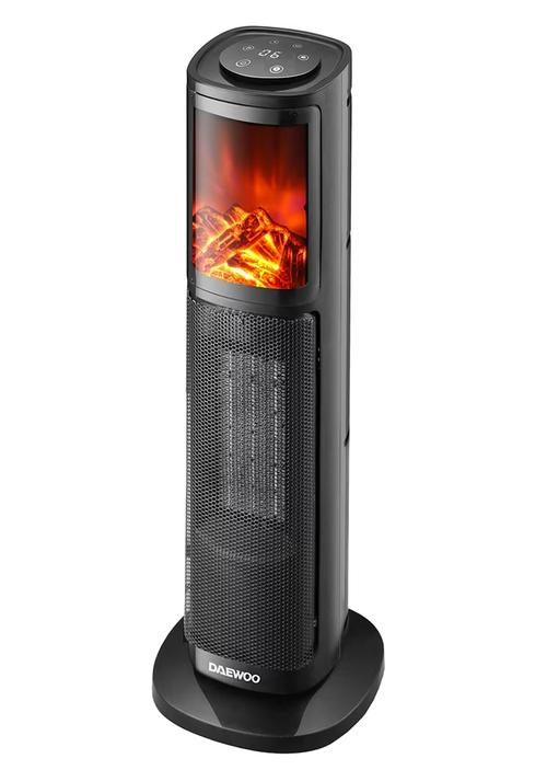 Aeroterma Daewoo DTH2000B, 2 trepte viteza, 2000 W, Siguranta termica, Protectie la supraincalzire, Display LED (Negru)
