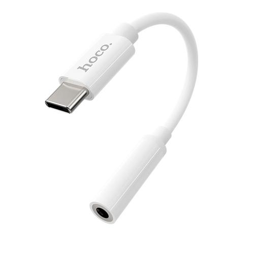 Cablu Audio USB-C - 3.5mm HOCO LS30, Alb