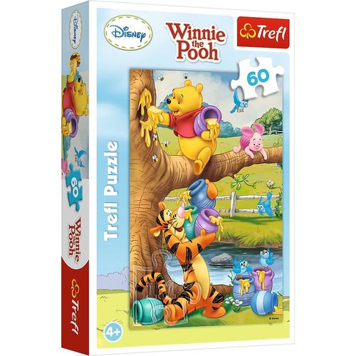 Puzzle Trefl  Winnie The Pooh, Toti la treaba, 60 piese