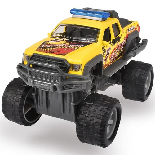 Masinuta Dickie Toys Metal Rally Monster, 150mm (Galben)