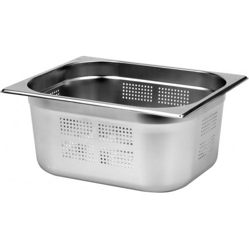 Tava gastronorm perforata Yato YG-00357, Inox, 9.5 l, 32.5 cm, Argintiu