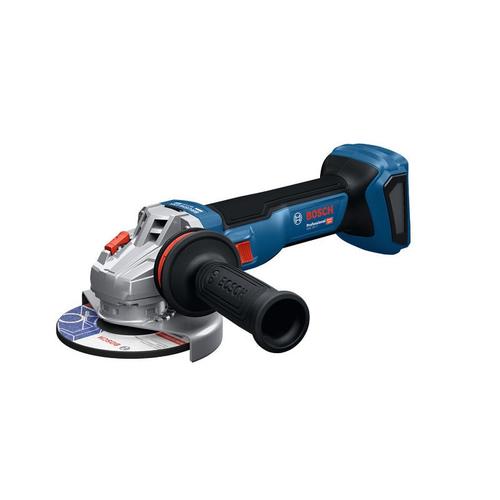 Polizor unghiular pe acumulator Bosch Professional GWS 18V-11, 06019N4102, 18V, 9000 RPM, 125 mm, KICKBACK&DROP control, protectie restart, M14, piulita cu blocare rapida, maner auxiliar, flansa de sprijin, fara acumualtor/incarcator, L-BOX