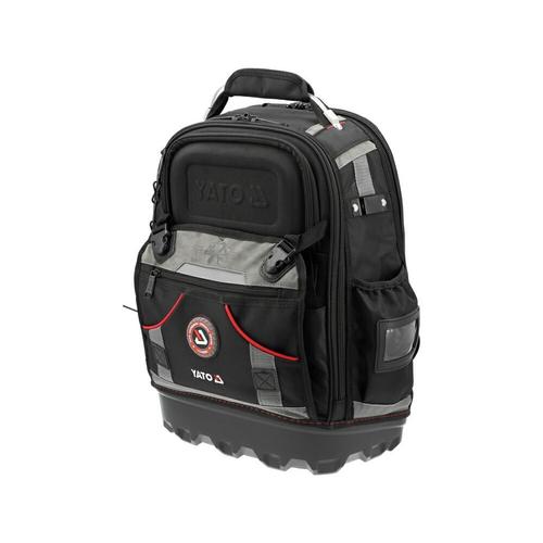 Rucsac unelte Yato YT-74283, 75 buzunare, impermeabil, 38.5 x 20 x 48.5 cm, Negru