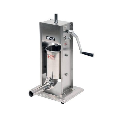 Masina profesionala pentru facut carnati, Yato Gastro YG-03350, Inox, 3L, 140x200 mm, 4 palnii