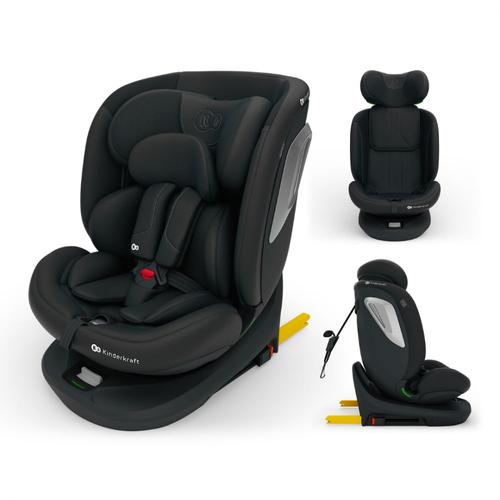 Scaun auto Kinderkraft I-Grow 2 PLUS,  40-150 cm, Rotire 360°, Negru