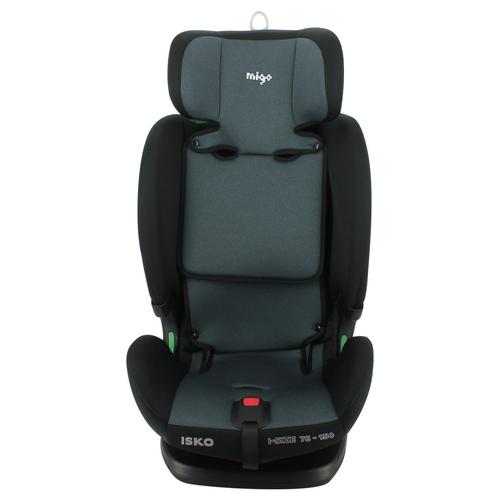 Scaun auto pentru copii Migo Isko i-Size, 76 - 150 cm, 15 luni - 12 ani, sistem Isofix, Gri