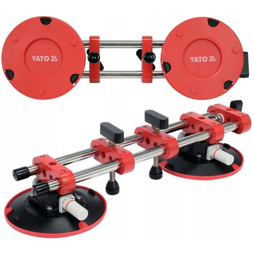 Ventuze pentru placi ceramice Yato YT-37210, set 2 bucati, 150mm, inox, lungime 440mm