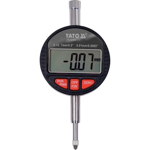 Ceas comparator digital Yato YT-72453, domeniu de masurare 0-12.7mm