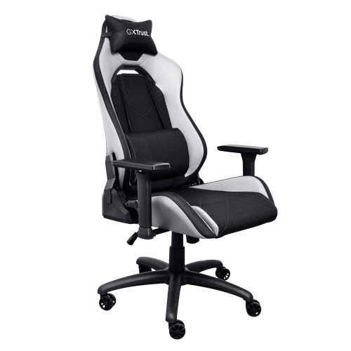 Scaun gaming Trust GXT 714W Ruya, reglabil, Alb/Negru