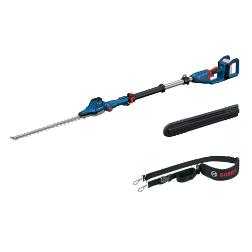 Foarfeca electrica pe acumulator pentru tuns gard viu cu tija telescopica Bosch Professional GHE 18V-50, 18 V, lungime lama 50 cm, diametru taiere maxim 18 mm, inaltime maxima taiere 2.5 m, fara incarcator si acumulator in setul de livrare