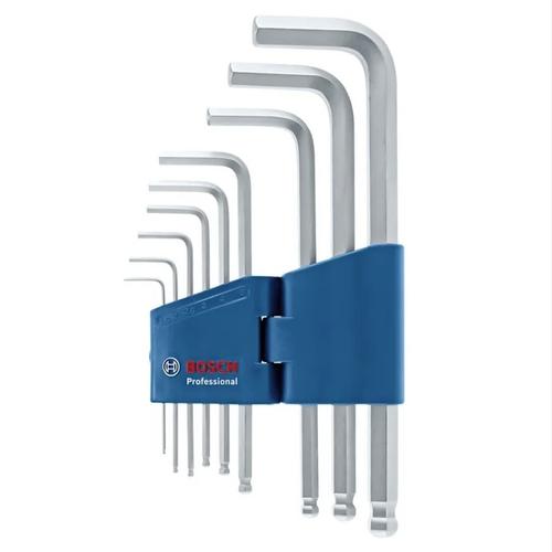 Set 9 chei imbus hexagonale tip L pentru insurubat, desurubat Bosch diametru 1.5-10.0 mm