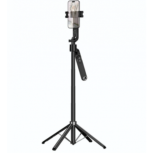 Selfie Stick Bluetooth HOCO K32 Face Tracking, 4.5inch - 7inch, Negru