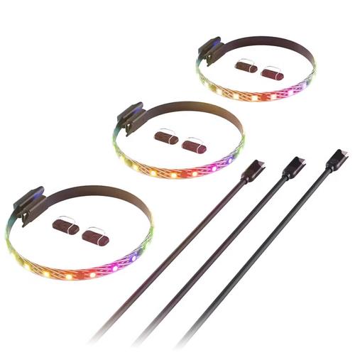 Kit iluminare carcase HYTE LS10 qRGB, 3 bucati (Negru)