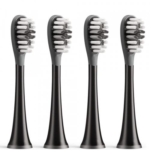 Capat Rezerva Gum Care pentru Periuta Electrica Bitvae S2 / S3, Set 4 bucati, Negru