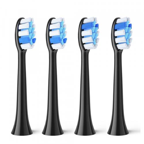 Capat Rezerva GCS2 pentru Periuta Electrica Bitvae S2, Set 4 bucati, Negru