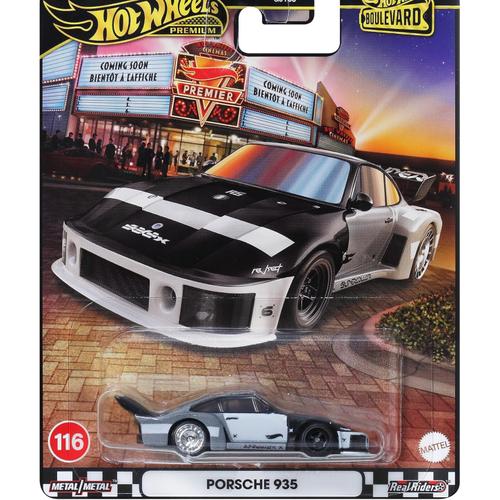 Masinuta metalica Hot Wheels Premium Boulevard Porsche 935 #116, 1:64, Negru