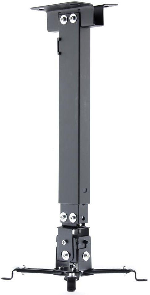 Suport Videoproiector de tavan Art RAMP P-108, reglabil, 43 - 65 cm, 10 Kg (Negru)