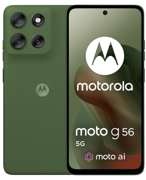 Telefon Mobil Motorola Moto G56, Procesor Mediatek Dimensity 7060 Octa-core, IPS LCD 6.72inch, 8GB RAM, 256GB Flash, Camera Duala 50 + 8 MP, Wi-Fi, 5G, Dual SIM, Android (Verde)