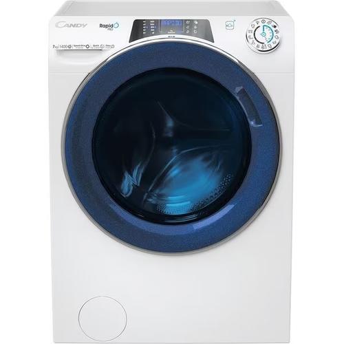 Masina de spalat rufe frontala slim CANDY Rapido Pro RP4 476BWMUC-S, Wi-Fi, 7 kg, 1400rpm, Clasa A (Alb)