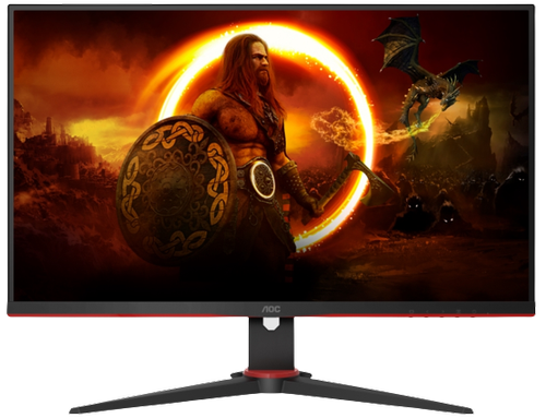 Monitor Gaming VA LED AOC 27inch Q27G2E, QHD (2560 x 1440), HDMI, DisplayPort, AMD FreeSync, 155 Hz, 1 ms (Negru/Rosu)