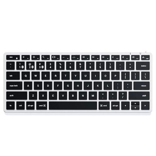 Tastatura Slim X1, Satechi, Bluetooth, Iluminata din spate (Argintiu/Negru)