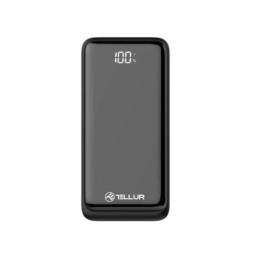 Baterie externa Tellur Boost Pro PD303 30000mAh, 2xQC3.0 22.5W + PD20W, LCD display (Negru)