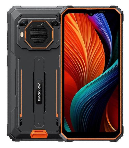 Telefon Mobil Blackview BV6200 Plus, Procesor Unisoc T606 Octa-Core, Ecran IPS 6.56inch, 8GB RAM, 256GB Flash, Camera Duala 16 + 2 MP, Wi-Fi, 4G, Dual SIM, Android (Negru/Portocaliu)