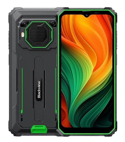 Telefon Mobil Blackview BV6200 Plus, Procesor Unisoc T606 Octa-Core, Ecran IPS 6.56inch, 8GB RAM, 256GB Flash, Camera Duala 16 + 2 MP, Wi-Fi, 4G, Dual SIM, Android (Negru/Verde)