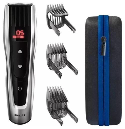 Aparat de tuns Philips HC9420/15, Autonomie 120 minute, 3 piepteni reglabili (Negru/Argintiu)