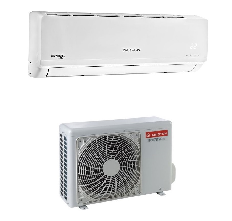 Aparat aer conditionat ARISTON PRIOS 70 inverter 24000 BTU, Clasa A++, A+, Clasa A++, Functie incalzire, 2D Inverter, functie Sleep, Auto-Restart, Follow Me, display ascuns, Alb
