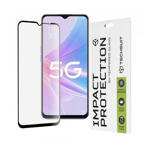 Folie de protectie Ecran Techsuit pentru Oppo A58 5G / A78 5G, Sticla Securizata, Full Glue, 111D