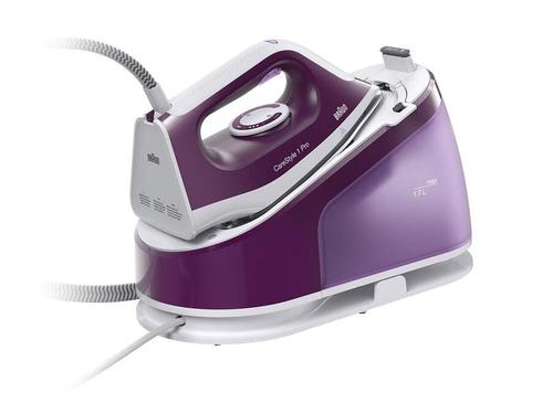 Statie de calcat Braun CareStyle 1 Pro IS 1514 VI, 2200 W, 6 bari, Talma Ceramica, Rezervor 1.7 l, Jet de abur 400 g/min (Alb/Violet)
