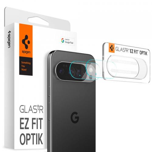Folie de protectie Camera Spate Spigen GlastR Optik pentru Google Pixel 10 Pro, Sticla Securizata, Set 2 bucati