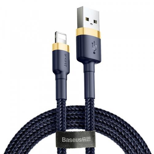 Cablu Date si Incarcare USB-A - Lightning Baseus Cafule CALKLF-BV3, 18W, 1m, Albastru