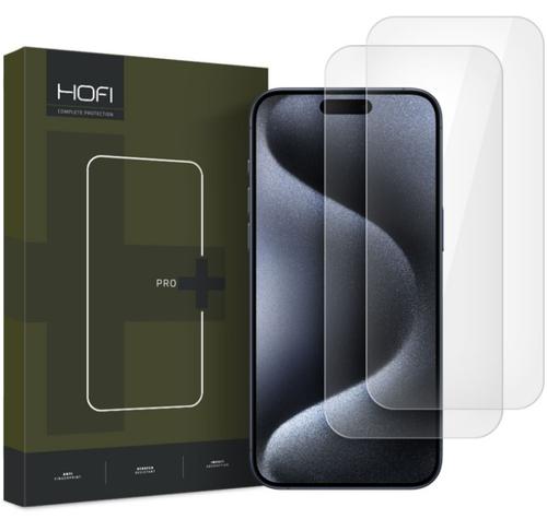 Folie de protectie Ecran HOFI Glass PRO+ pentru Apple iPhone 16 Pro Max, Sticla Securizata, Full Glue, Set 2 bucati, 2.5D, Transparenta