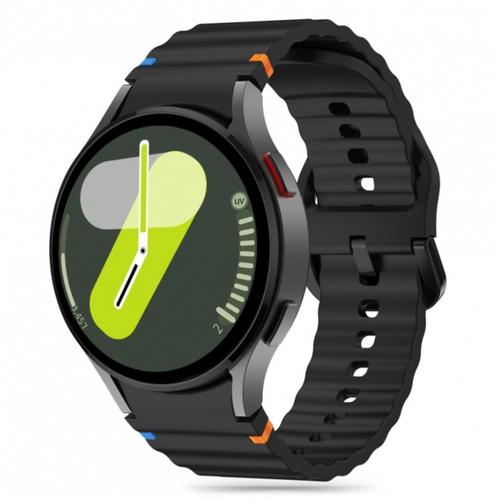 Curea Tech-Protect Silicone Sport pentru Samsung Galaxy Watch7 / Watch FE / Watch6 / Watch5 / Watch4 Series (Negru)