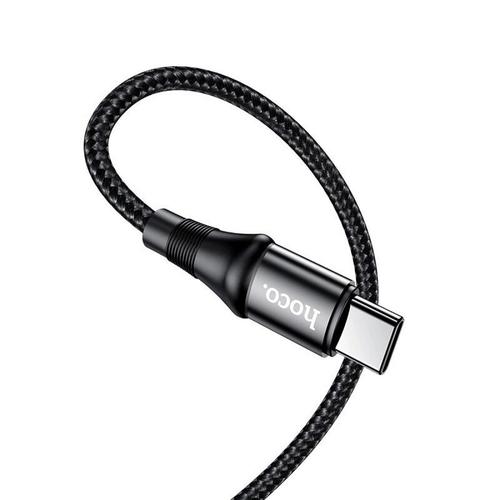 Cablu de date Hoco X50, USB Type-C - USB Type-C, 1m, Negru