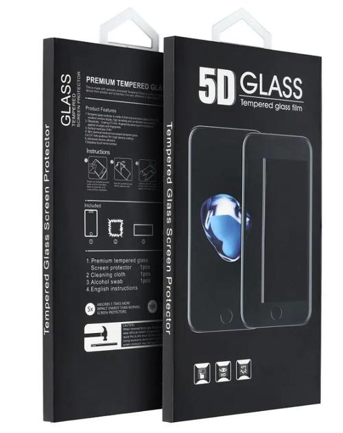 Folie de protectie Ecran OEM pentru Xiaomi Redmi Note 14 Pro, Sticla Securizata, Full Glue, 5D, Neagra